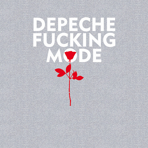 Мужской свитшот Depeche Mode - Rose mode / Меланж – фото 3