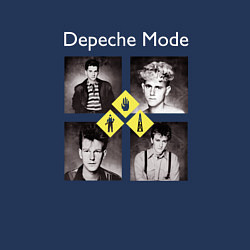 Свитшот хлопковый мужской Depeche Mode - Early Years, цвет: тёмно-синий — фото 2