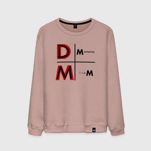 Мужской свитшот Depeche Mode - Memento Mori Logo / Пыльно-розовый – фото 1