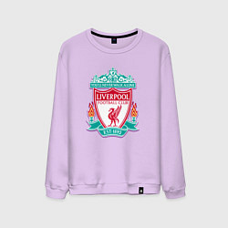 Свитшот хлопковый мужской Liverpool fc sport collection, цвет: лаванда