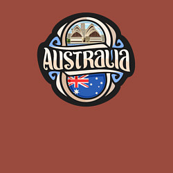 Свитшот хлопковый мужской Australia adventure, цвет: кирпичный — фото 2