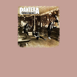 Свитшот хлопковый мужской Pantera cowboys from hell, цвет: пыльно-розовый — фото 2