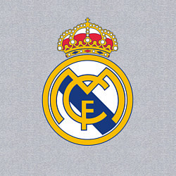 Свитшот хлопковый мужской Real madrid fc sport, цвет: меланж — фото 2