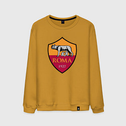 Свитшот хлопковый мужской Roma sport fc, цвет: горчичный