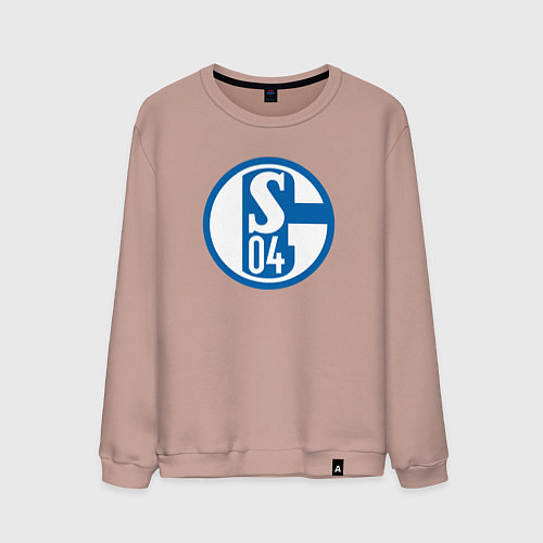 Мужской свитшот Schalke 04 fc club / Пыльно-розовый – фото 1