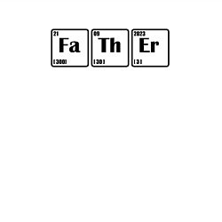 Свитшот хлопковый мужской Father, цвет: белый — фото 2