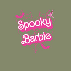 Свитшот хлопковый мужской Spooky Barbie, цвет: авокадо — фото 2