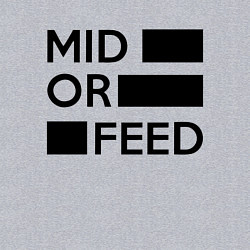 Свитшот хлопковый мужской Mid or feed, цвет: меланж — фото 2