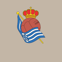 Свитшот хлопковый мужской Real Sociedad fc club, цвет: миндальный — фото 2