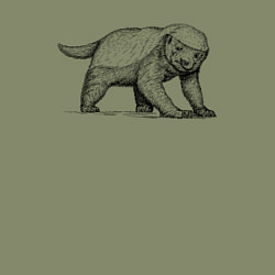 Свитшот хлопковый мужской Медоед недоволен, цвет: авокадо — фото 2