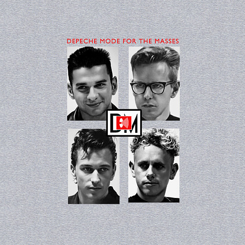 Мужской свитшот Depeche Mode - 101 For The Masses tour / Меланж – фото 3