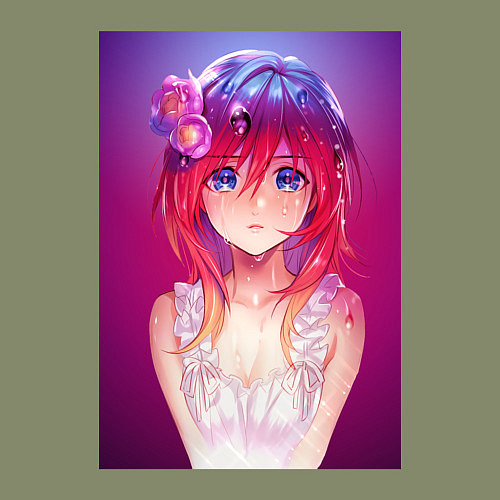 Мужской свитшот Anime Girl refflex / Авокадо – фото 3