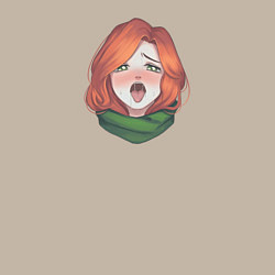 Свитшот хлопковый мужской Windranger ahegao 2к бог, цвет: миндальный — фото 2