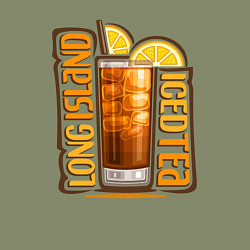 Свитшот хлопковый мужской Лонг айленд, цвет: авокадо — фото 2