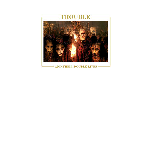 Мужской свитшот Cradle of Filth: trouble / Белый – фото 3