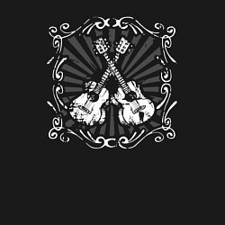 Свитшот хлопковый мужской Стиль гитар, цвет: черный — фото 2