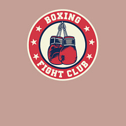 Свитшот хлопковый мужской Boxing fight club, цвет: пыльно-розовый — фото 2