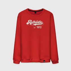 Свитшот хлопковый мужской Authentic 1972, цвет: красный