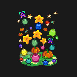 Свитшот хлопковый мужской Stardew Vally Junimo, цвет: черный — фото 2