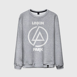 Свитшот хлопковый мужской Linkin Park logo, цвет: меланж