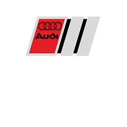 Свитшот хлопковый мужской Audi logo, цвет: белый — фото 2