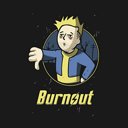 Свитшот хлопковый мужской Burnout - vault boy, цвет: черный — фото 2