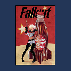 Свитшот хлопковый мужской Fallout - nuka cola, цвет: тёмно-синий — фото 2