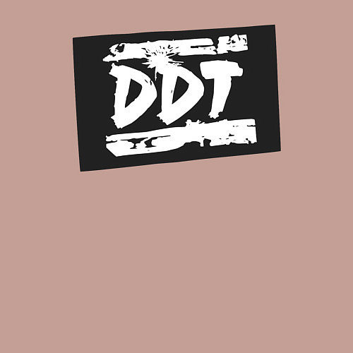 Мужской свитшот ДДТ - логотип / Пыльно-розовый – фото 3