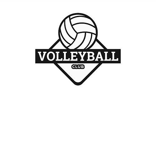 Мужской свитшот Volleyball club / Белый – фото 3