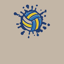 Свитшот хлопковый мужской Splash volleyball, цвет: миндальный — фото 2