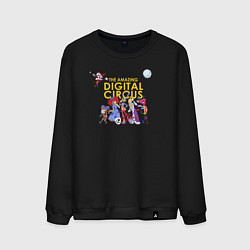 Свитшот хлопковый мужской The Amazing Digital Circus, цвет: черный