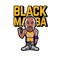 Свитшот хлопковый мужской Kobe black mamba, цвет: белый — фото 2