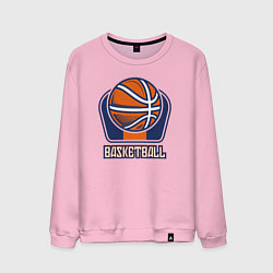 Свитшот хлопковый мужской Style basketball, цвет: светло-розовый