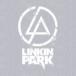 Свитшот хлопковый мужской Linkin Park - white, цвет: меланж — фото 2