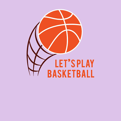 Мужской свитшот Давай поиграем в баскетбол / Лаванда – фото 3