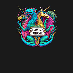 Свитшот хлопковый мужской Я просто фантастика, цвет: черный — фото 2