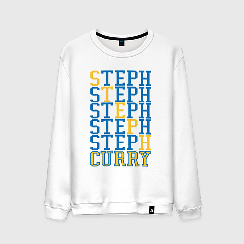 Мужской свитшот Steph Curry / Белый – фото 1