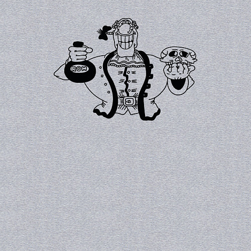 Мужской свитшот Доктор Ливси весёлый / Меланж – фото 3