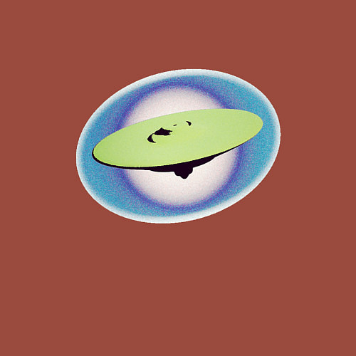 Мужской свитшот НЛО в космосе / Кирпичный – фото 3