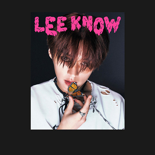 Мужской свитшот Lee Know Rock Star Stray Kids / Черный – фото 3