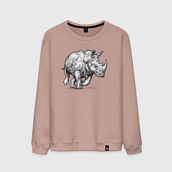 Мужской свитшот Носорог бежит