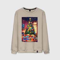 Мужской свитшот Красочное рождество