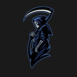 Свитшот хлопковый мужской Grim reaper, цвет: черный — фото 2
