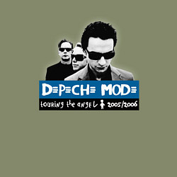 Свитшот хлопковый мужской Depeche Mode - Playing the angel band, цвет: авокадо — фото 2