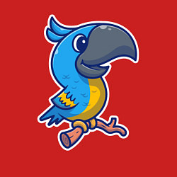 Свитшот хлопковый мужской Попугайчик, цвет: красный — фото 2