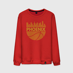 Свитшот хлопковый мужской Phoenix basketball city, цвет: красный