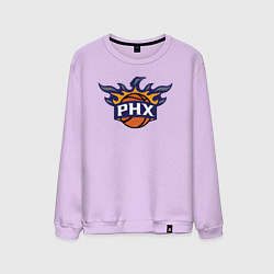 Свитшот хлопковый мужской Phoenix Suns fire, цвет: лаванда