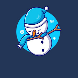 Свитшот хлопковый мужской Dab snowman, цвет: тёмно-синий — фото 2