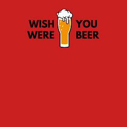 Свитшот хлопковый мужской Хочу чтобы ты был пивом, цвет: красный — фото 2