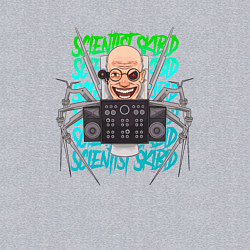 Свитшот хлопковый мужской Скибиди Туалет учёный, цвет: меланж — фото 2